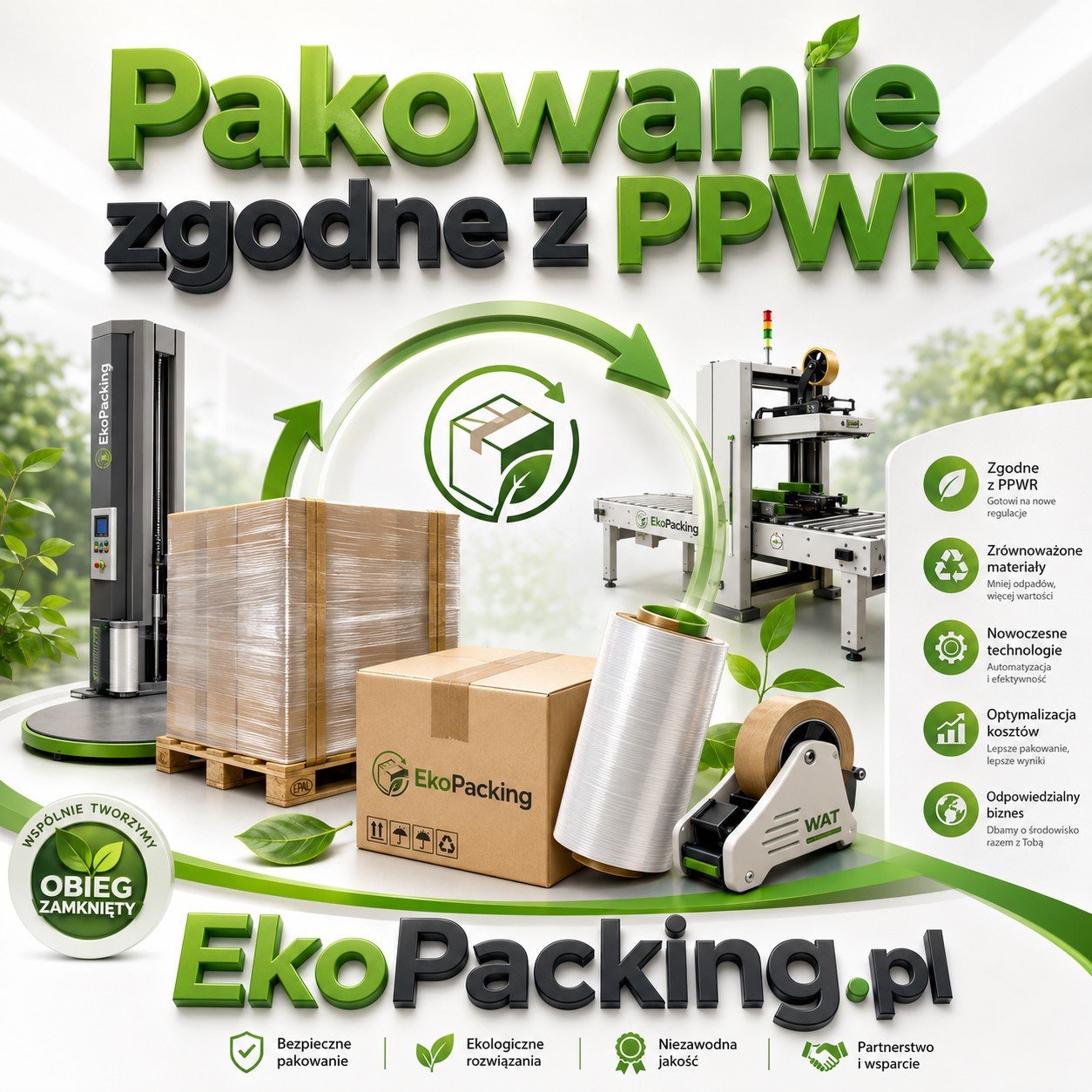 PPWR EkoPacking: Pakowanie ekologiczne kartonów, paczek i towarów do wysyłki oraz składowania
