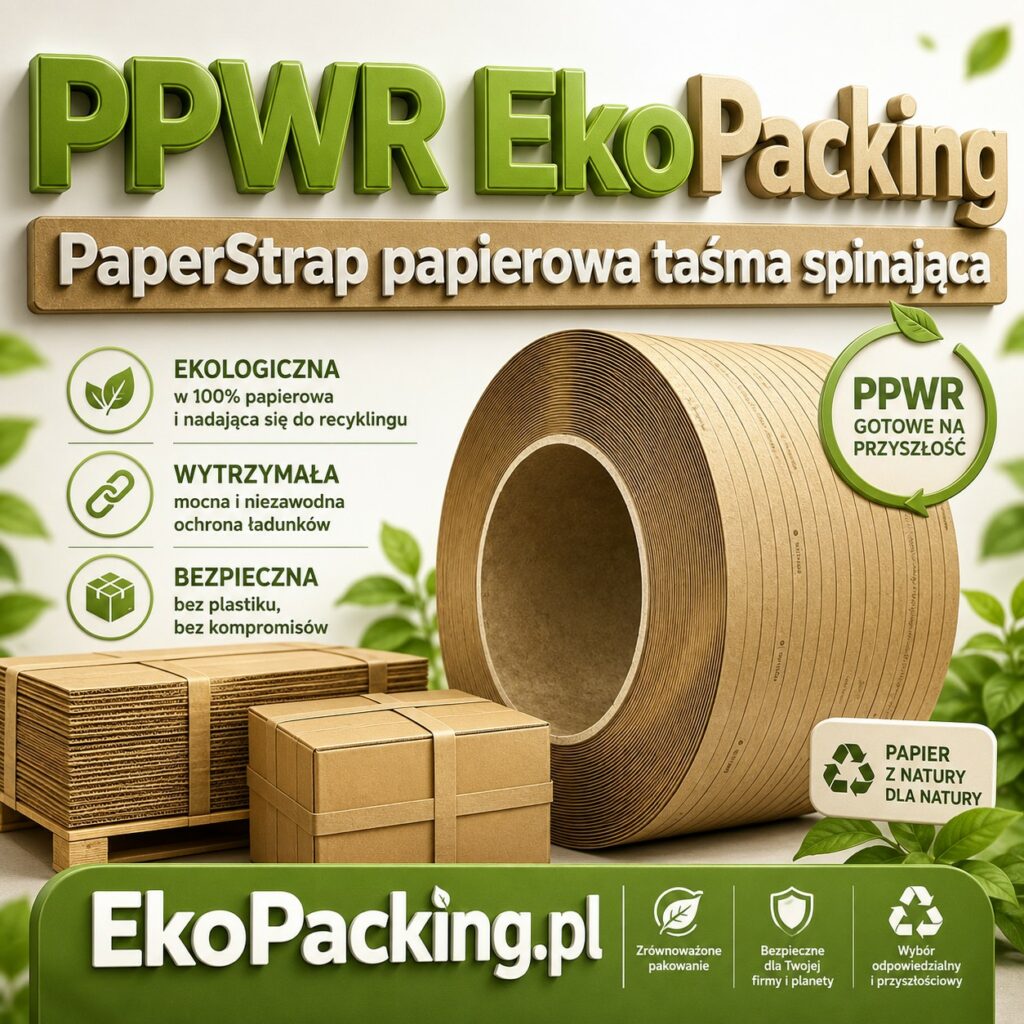 PaperStrap LEVEX™ — papierowa taśma spinająca jako alternatywa dla PP w pakowaniu zgodnym z kierunkiem PPWR